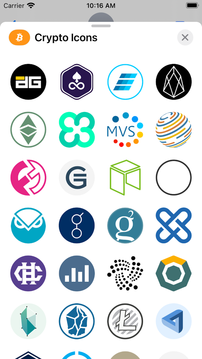 Crypto Icon Stickers