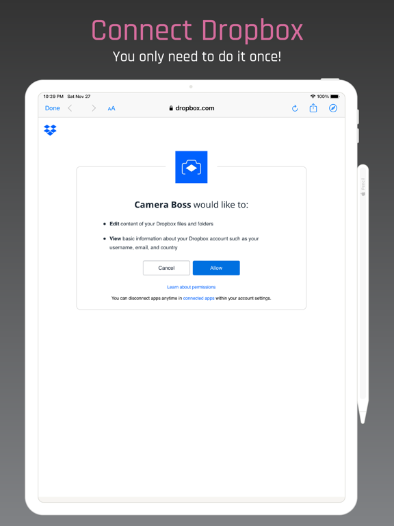 Camera Boss for Dropbox screenshot 2