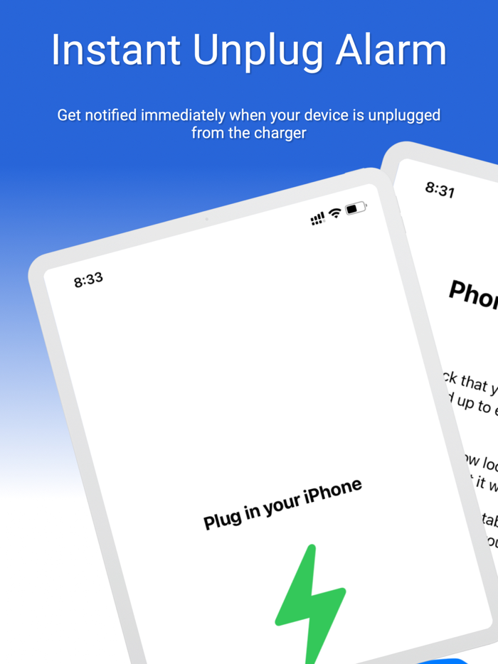 Charging Unplug Alarm Security