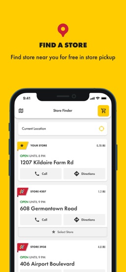 Advance Auto Parts app screenshot