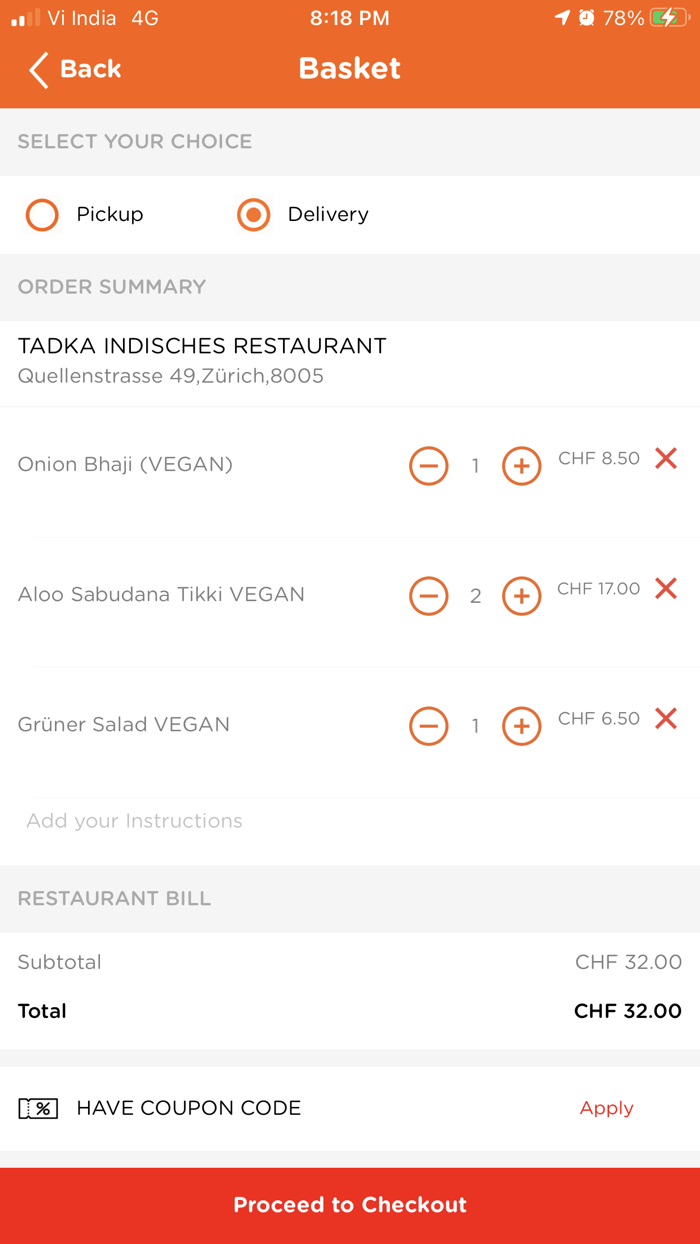Tadka Indisches Restaurant
