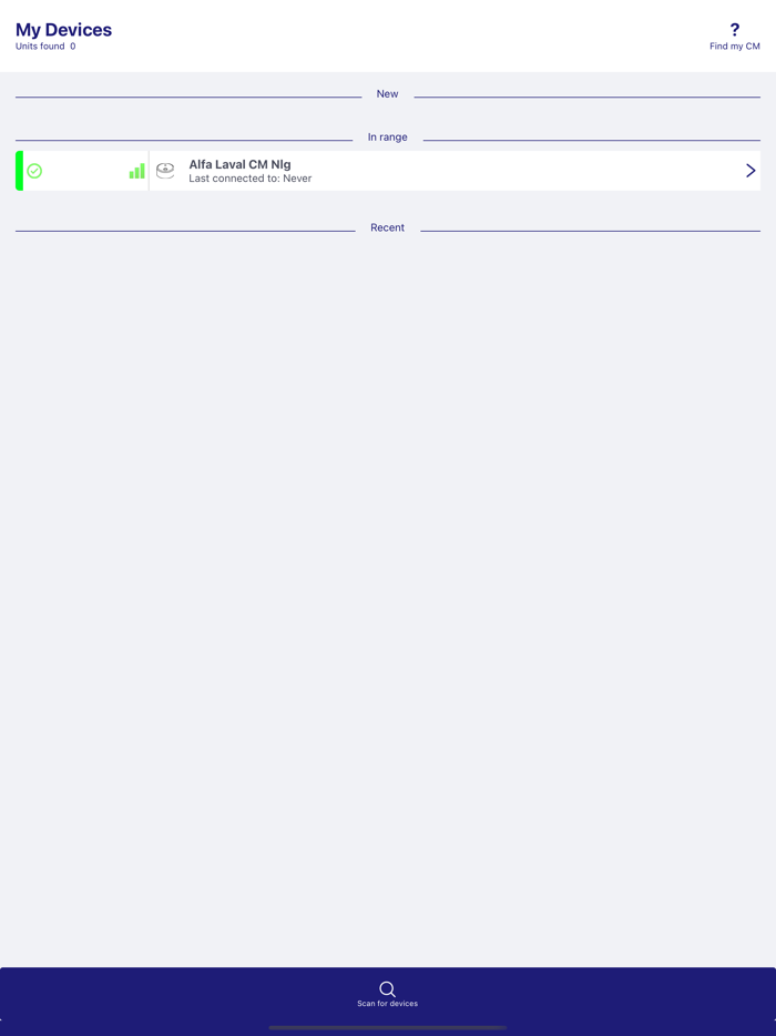 Alfa Laval CM Legacy App