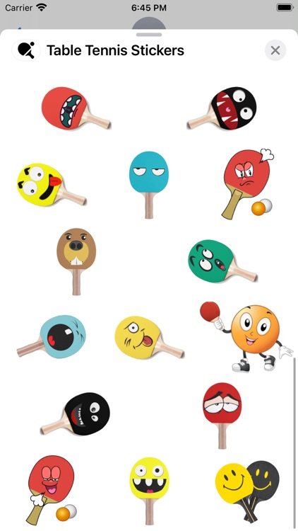 Table Tennis Stickers