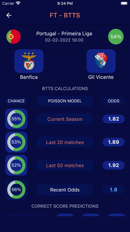 Poisson Distribution Football screenshot-5