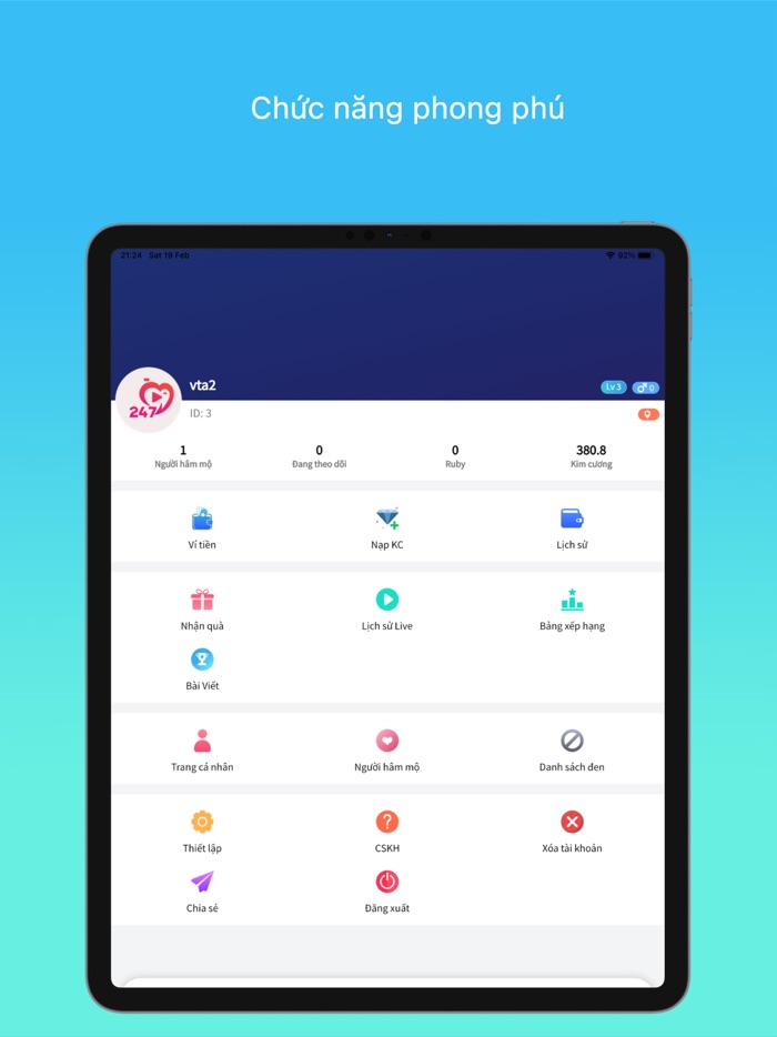 Live247 - MXH Live stream