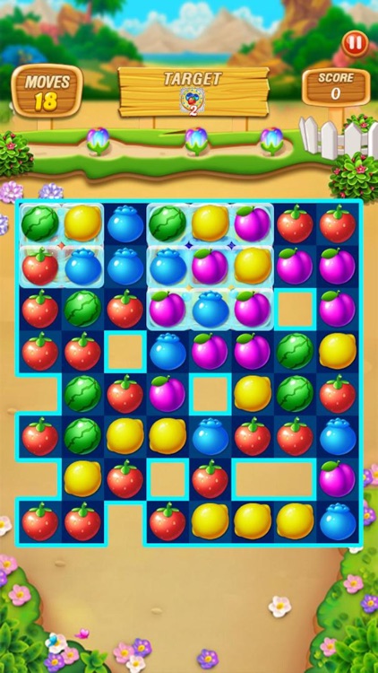 Fruit Frenzy Link Match Puzzle