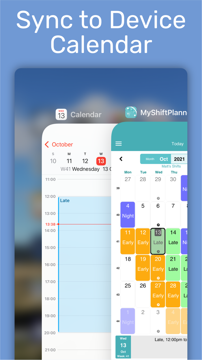 My Shift Planner - Calendar