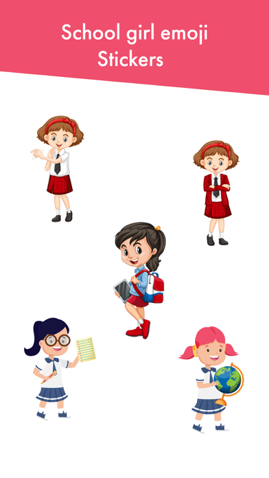 How to cancel & delete School Girl Emoji from iphone & ipad 1