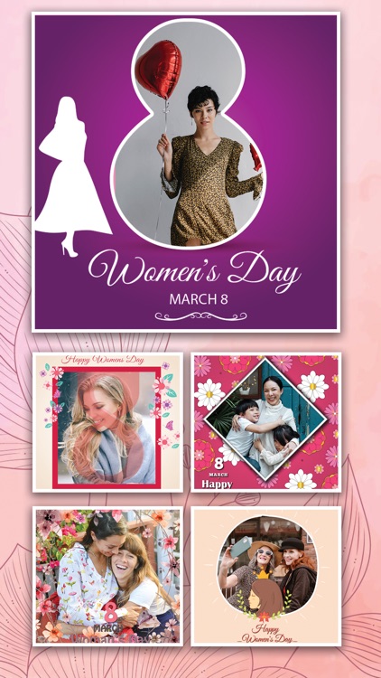 Women's Day Frames Collage App