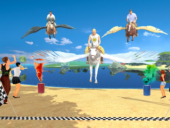 Flying Unicorn Racing 3D