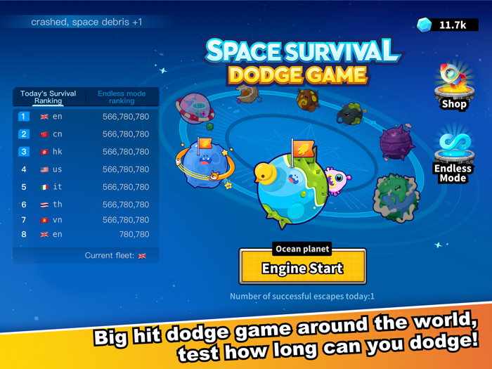 Space Survival - Dodge Game