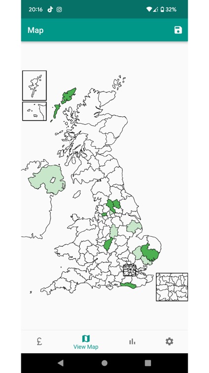 SentTo - UK Postcode Sales Map