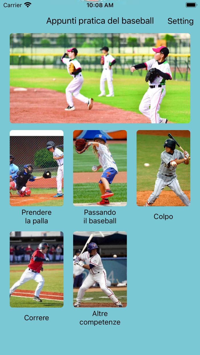 Appunti pratica del baseball