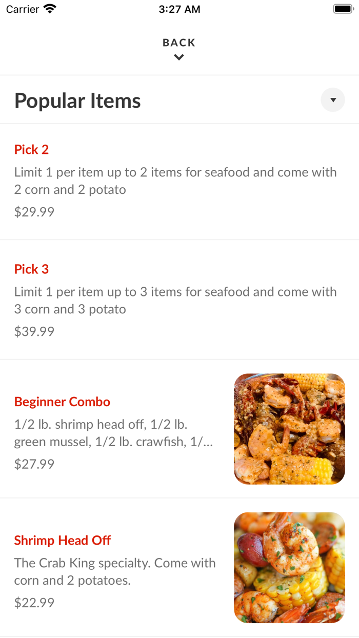 Crab King Cajun Boil and Bar