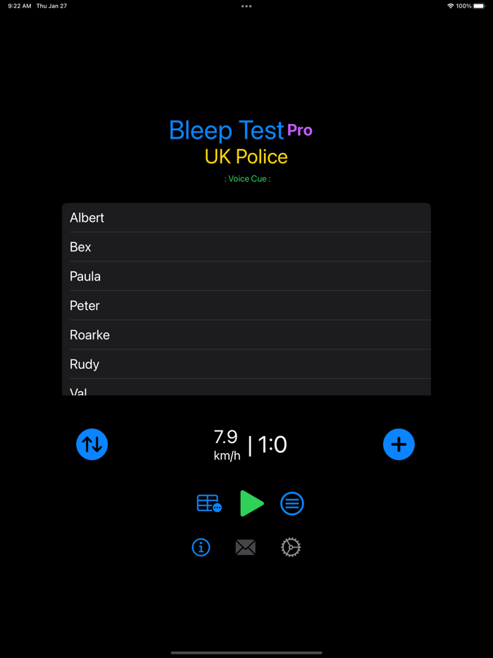 Bleep Test UK Police Pro