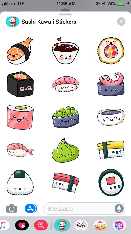 Bạn là một fan của ẩm thực Nhật Bản và muốn sở hữu những chiếc nhãn dán kawaii đáng yêu để trang trí cho những cuộc trò chuyện với bạn bè? Hãy đến với hình ảnh này và tham khảo ngay những mẫu tem sushi độc đáo nhất để thỏa mãn niềm đam mê của mình nhé!