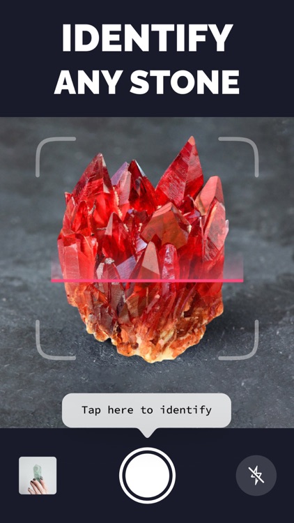 Crystal identifier. Rock guide