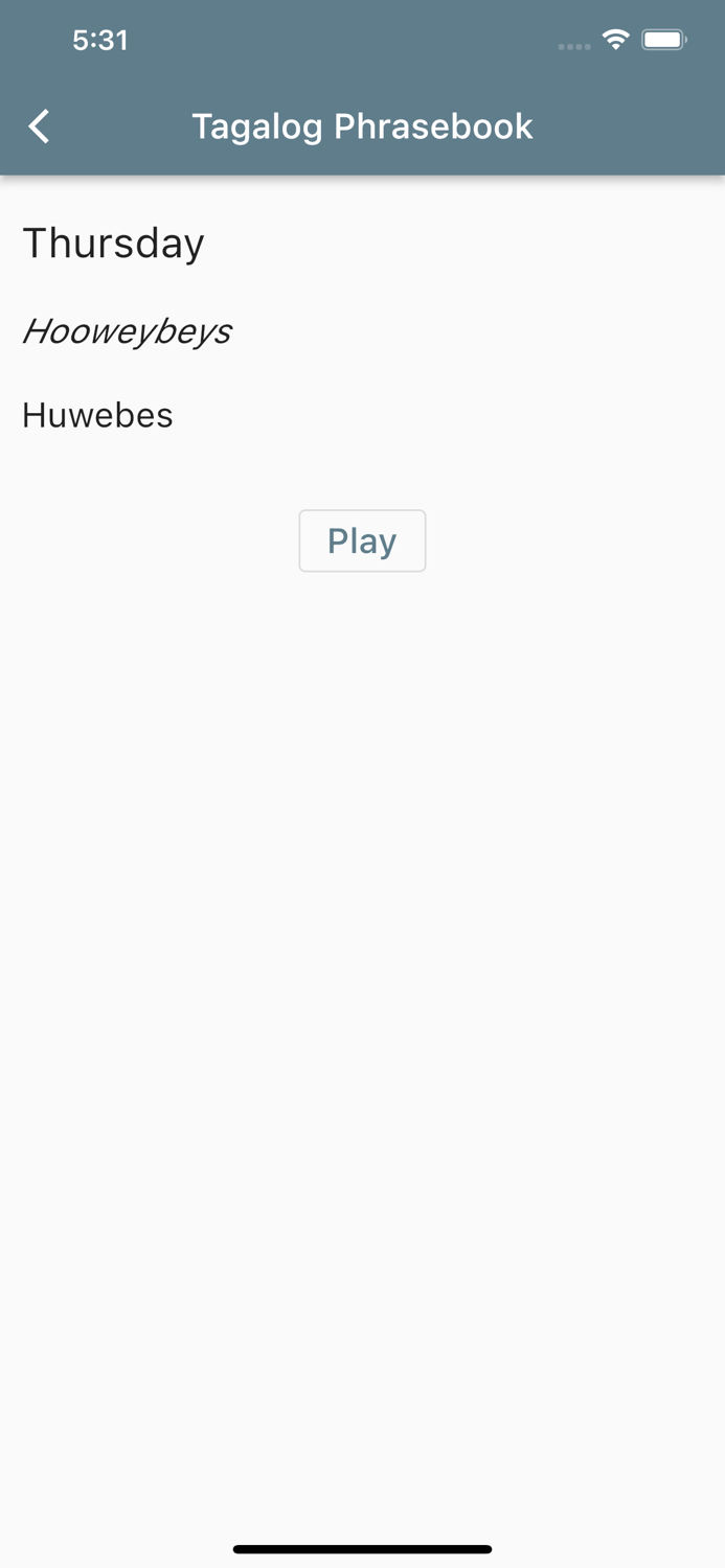 Tagalog Basic Phrases
