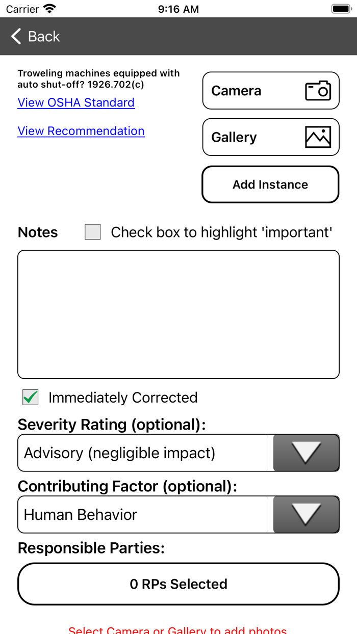 Safety Reports Inspection App