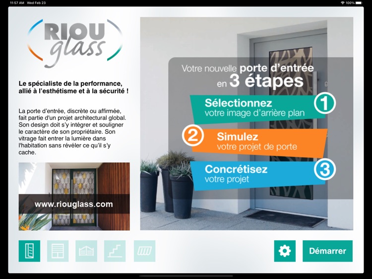 Simulateur de porte RIOU GLASS