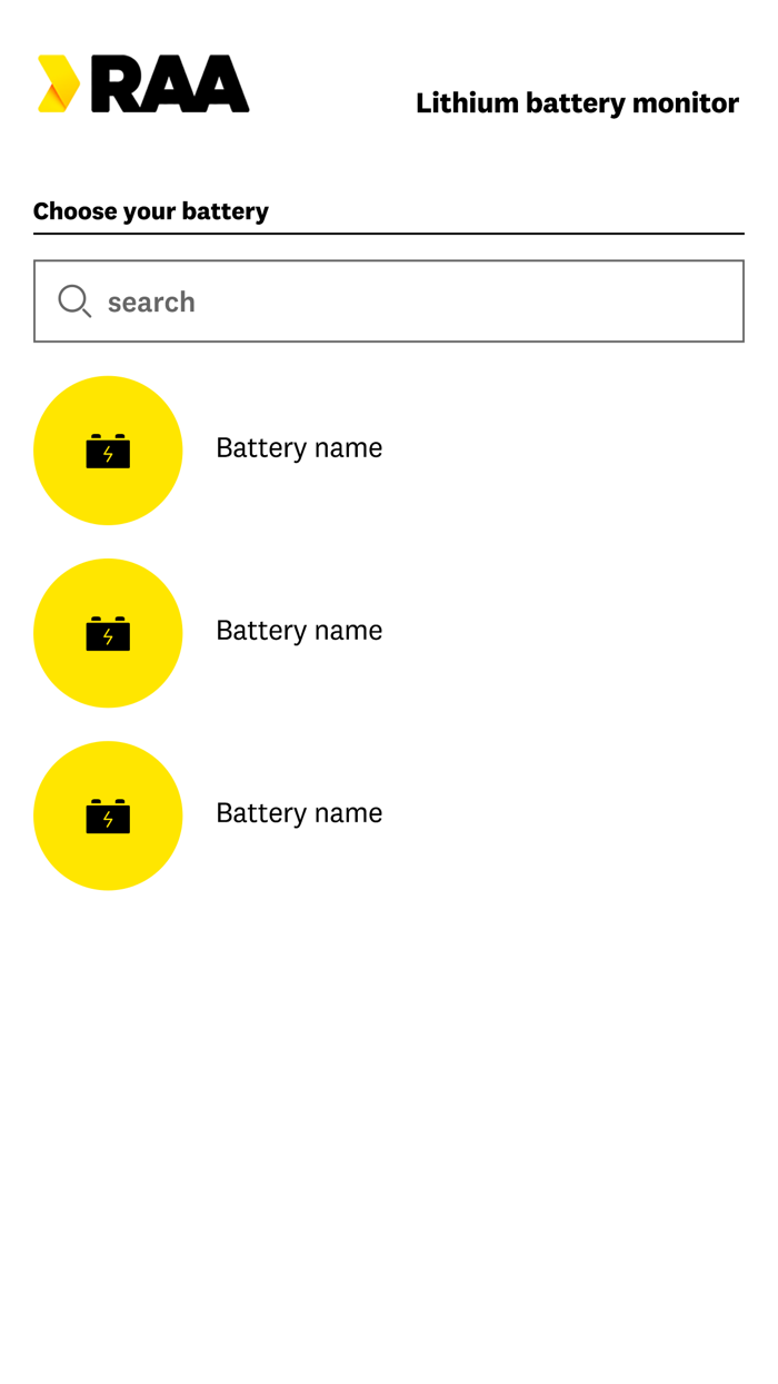 RAA lithium battery monitor