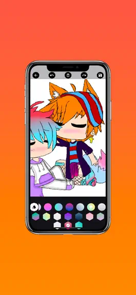 Game screenshot Gacha Life Girl Coloring Books hack