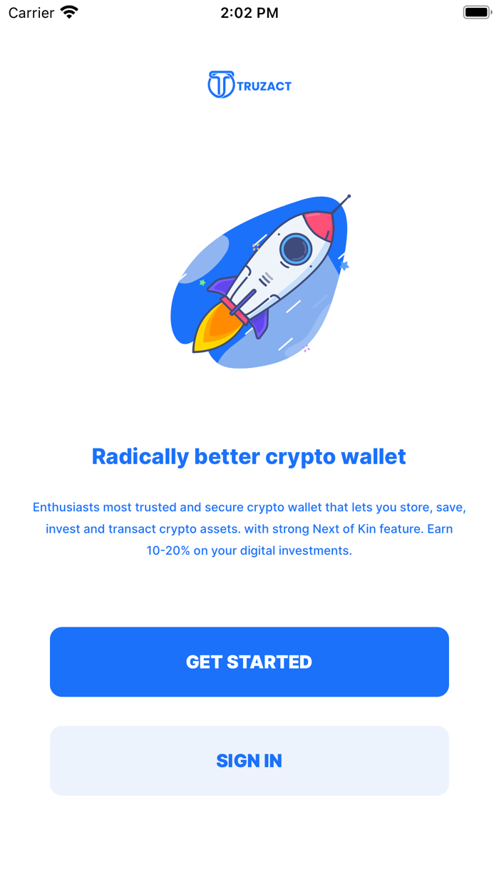 Truzact Save  invest Crypto