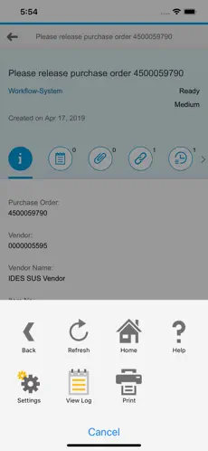 Screenshot 1 SAP Fiori Client iphone
