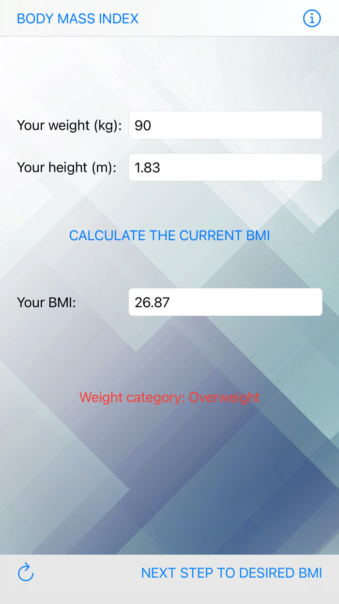 Desired BMI