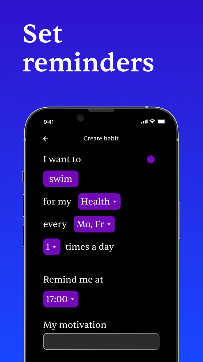 The habit tracker - goals арр