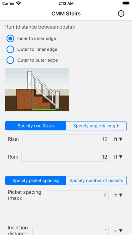 CMM Stair Rail Calculator