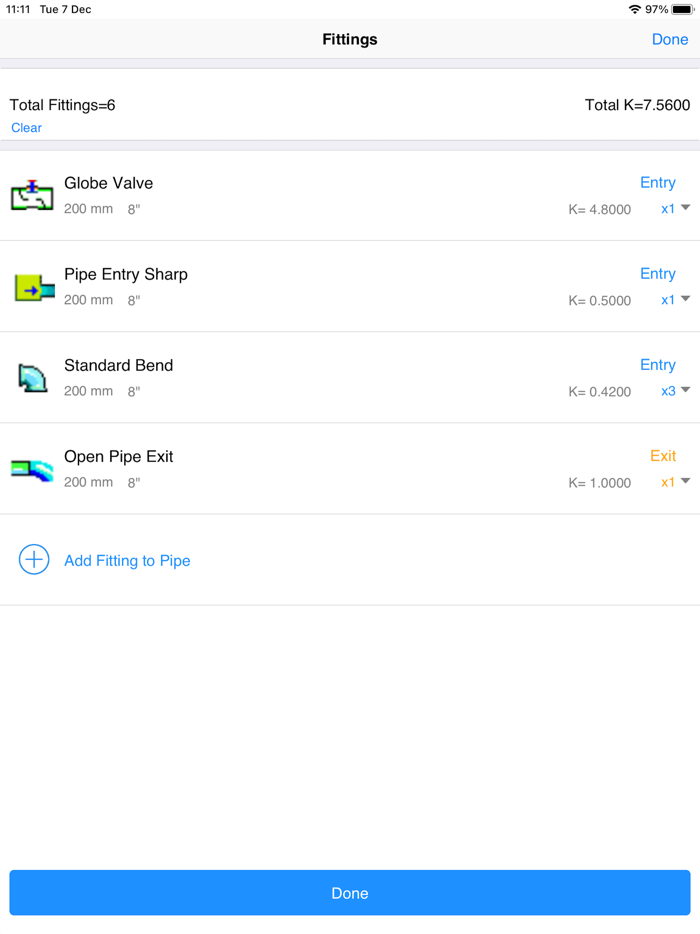 Pipe Flow Liquid Pipe Length
