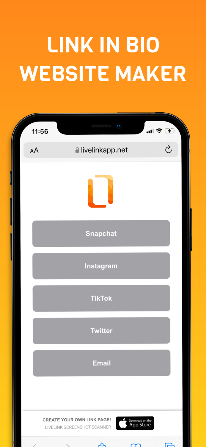 LiveLink - Screenshot Scanner