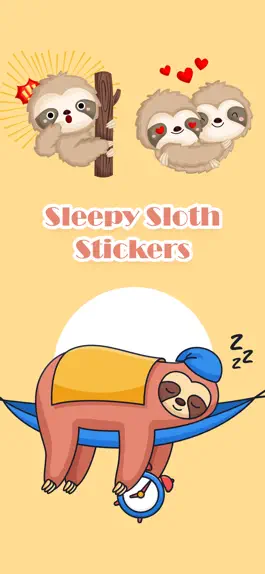 Game screenshot Lazy Sloth Stickers! mod apk
