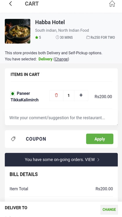 Our Belgaum Food Delivery App