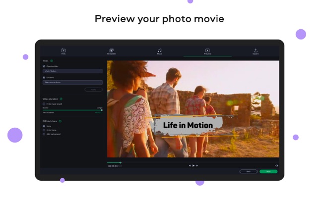 ‎Movavi Slideshow Maker Screenshot