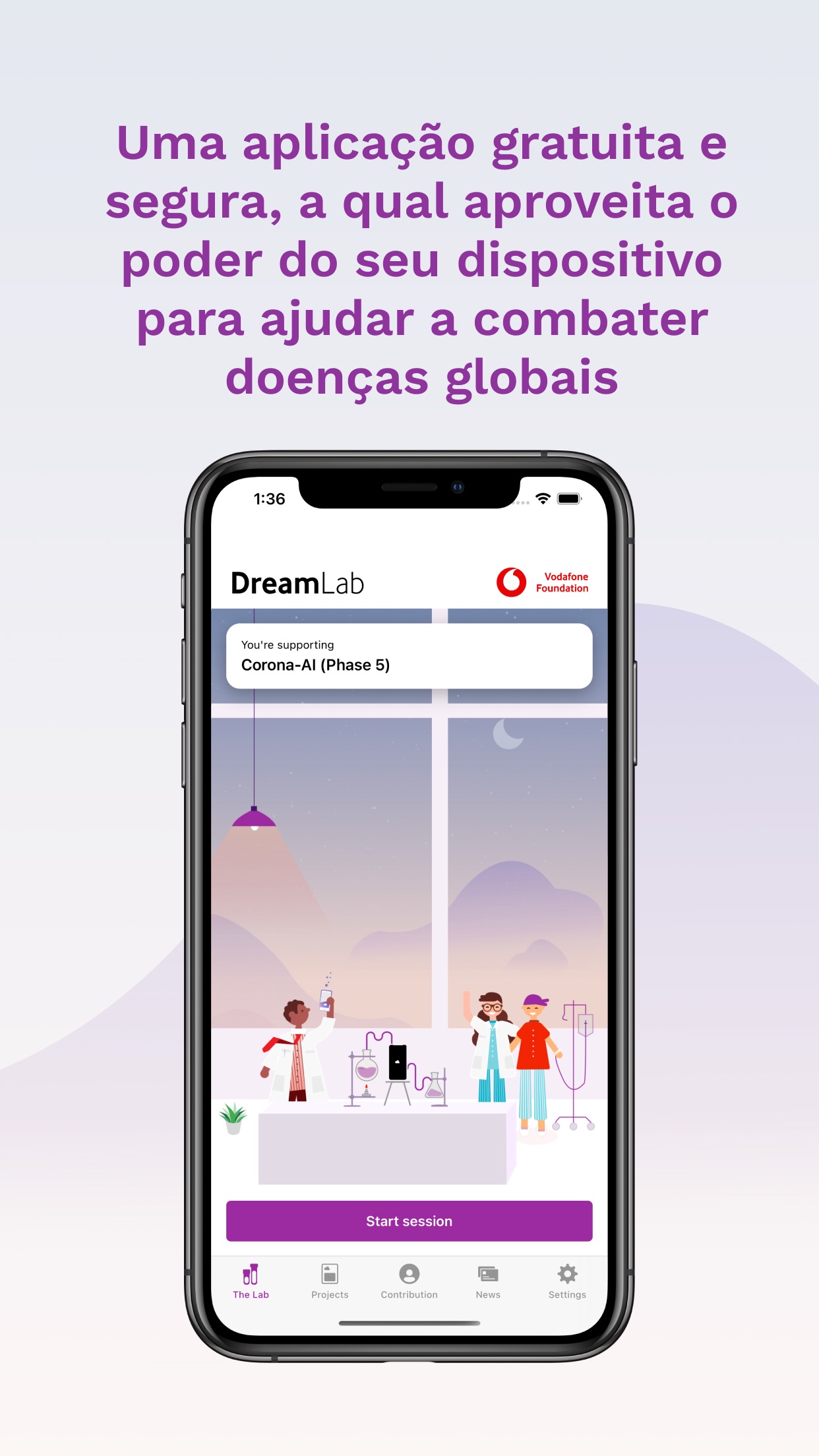 Screenshot do app DreamLab
