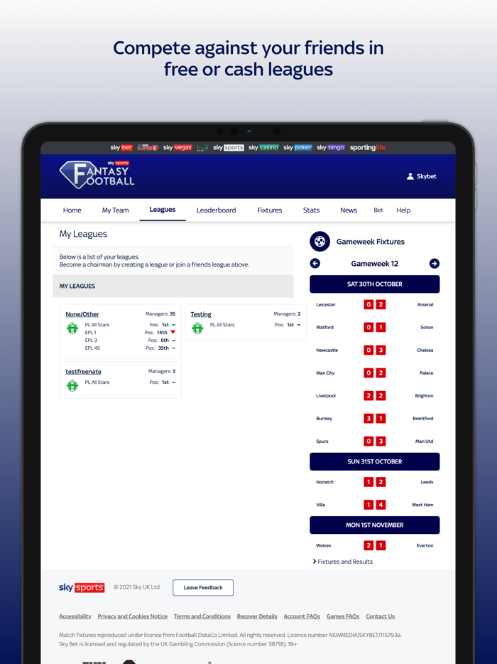 Sky Sports Fantasy Football