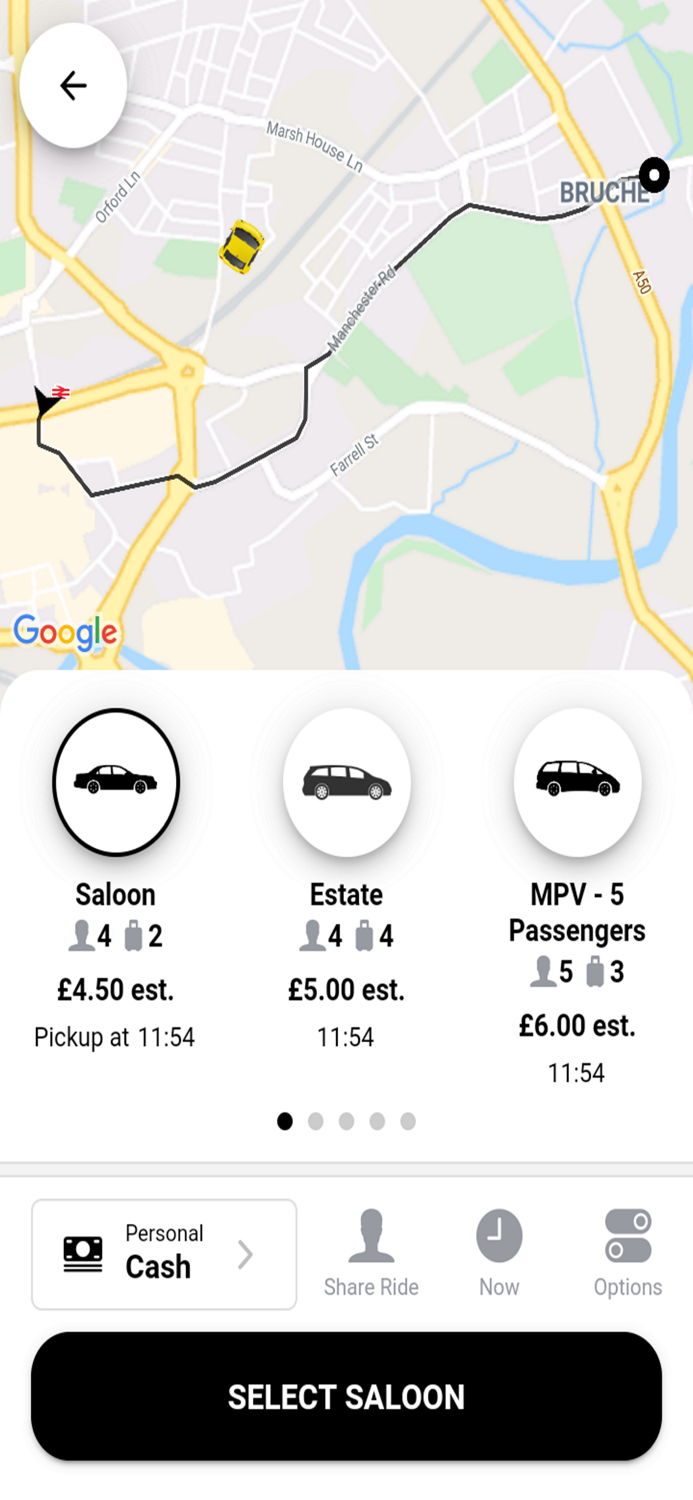 Arrivals Star Taxis Warrington