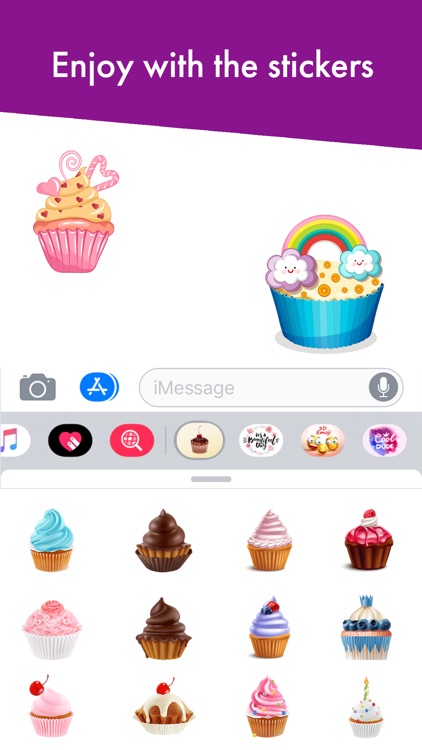 Yummy Cupcake Stickers