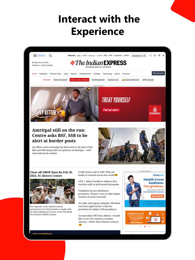 The Indian Express for iPad on the App Store