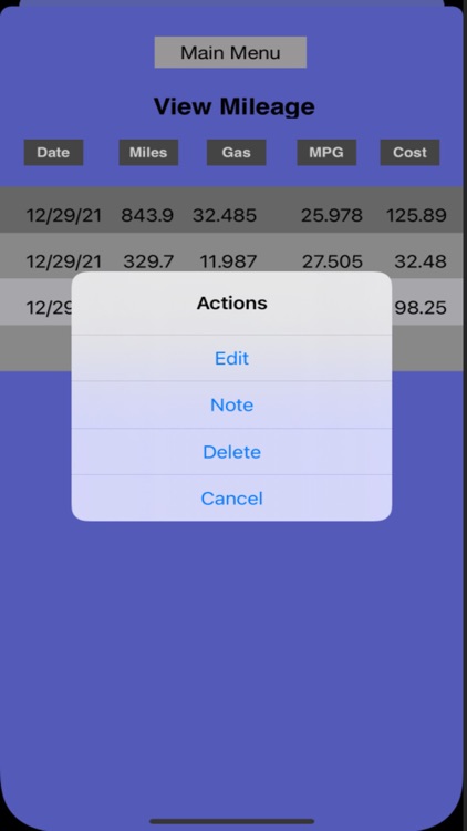 MileageManagerApp screenshot-3