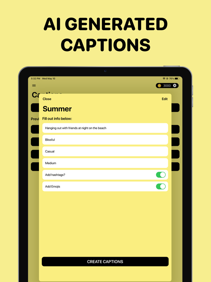 AI Caption Generator