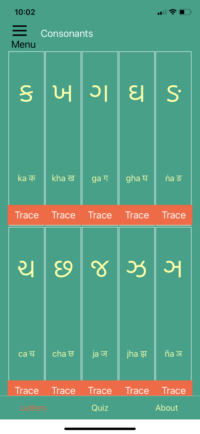 Gujarati Alphabet Premium