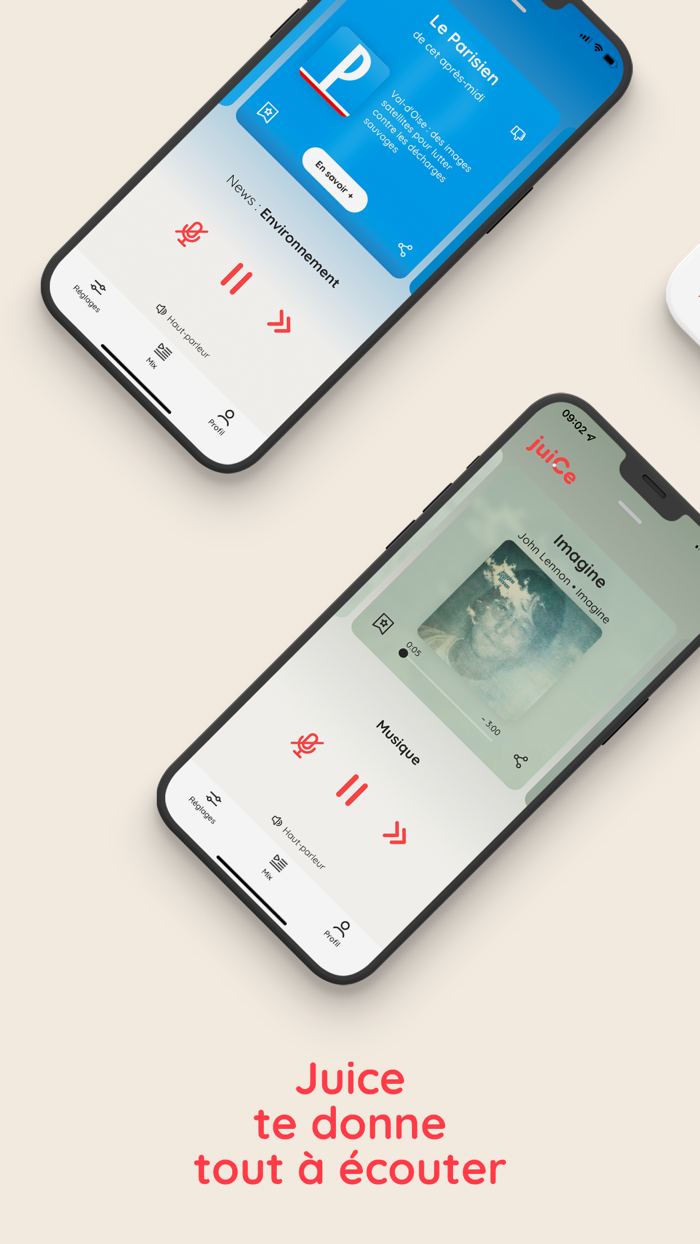 Juice  tout audio, tout perso