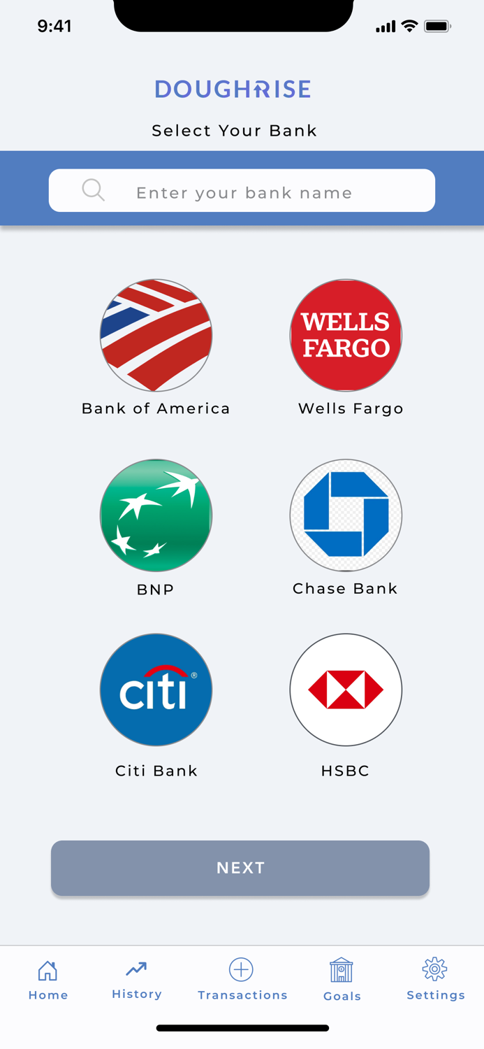 Doughrise Budgeting App