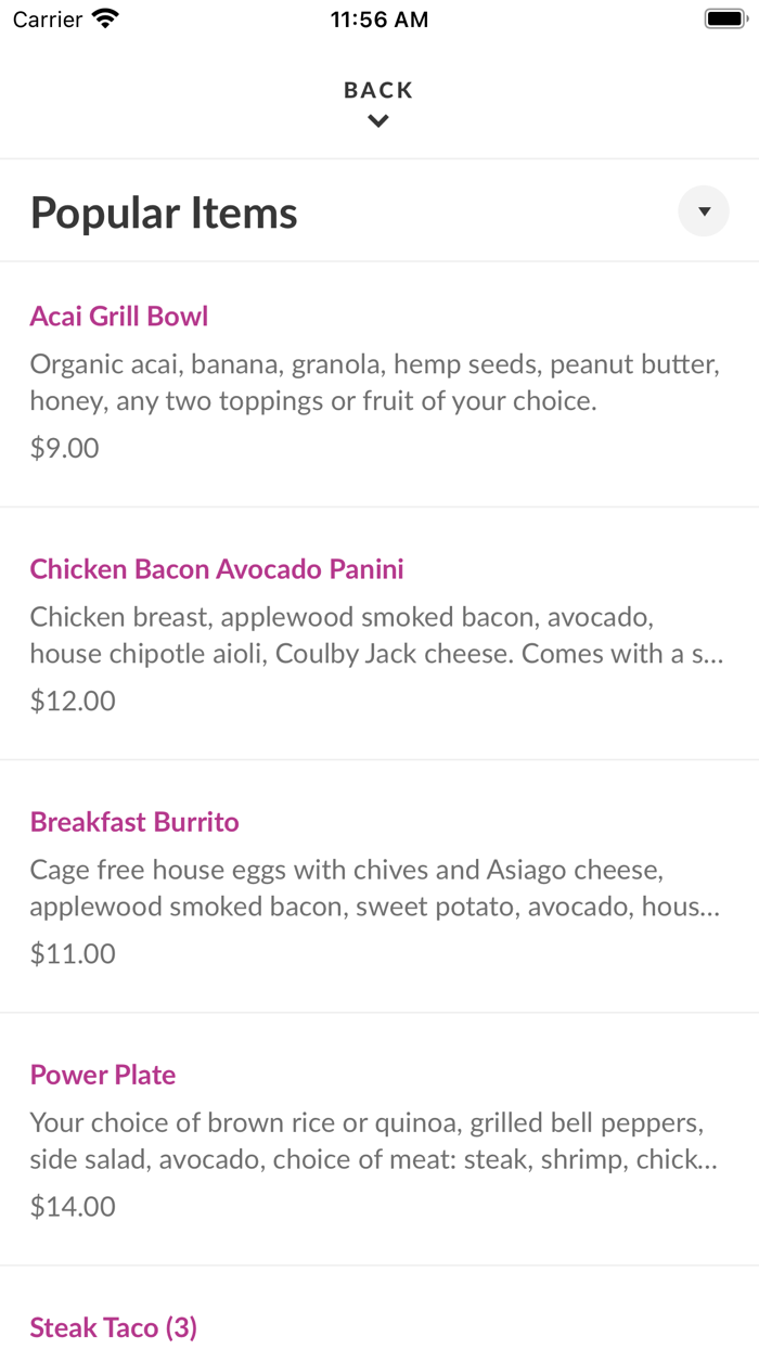 Acai Grill Super Food Cafe