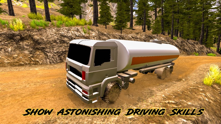 Oil Tanker Offroad Mud truck screenshot-4