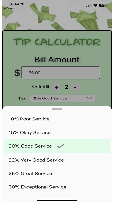 Simple Tip-Calculator Screenshot