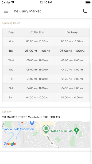 The Curry Market Hyde screenshot 4